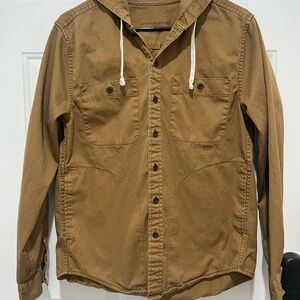 American Eagle Outfitters Men's Tan Shirt Jacket - Size Small